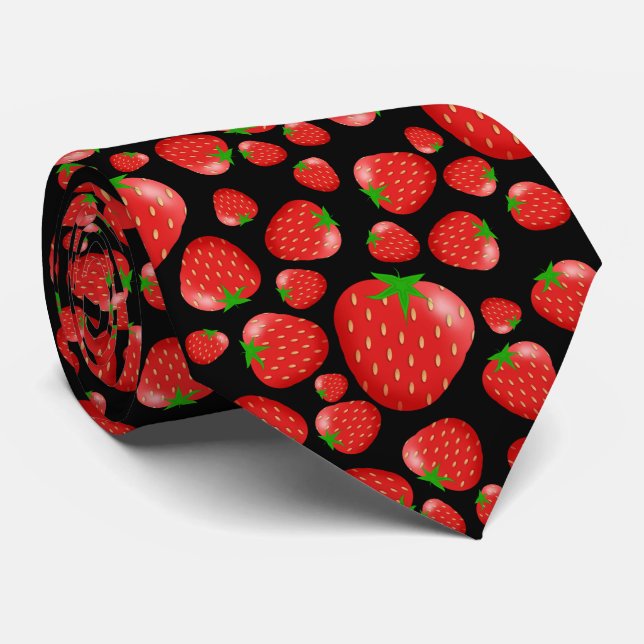 Strawberries Tie (Rolled)