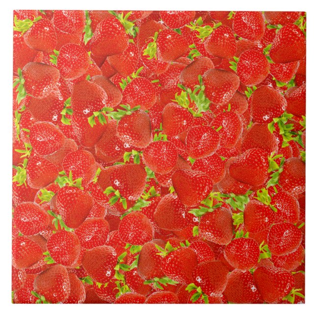 Strawberries Tile (Front)