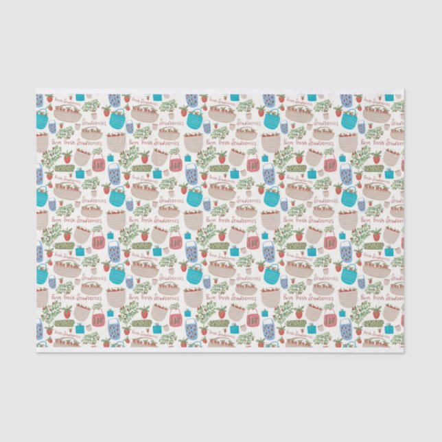 Strawberries Tissue Paper (Front)