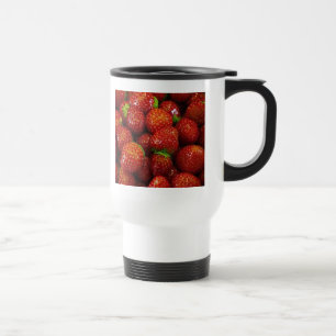 Strawberries travel mug