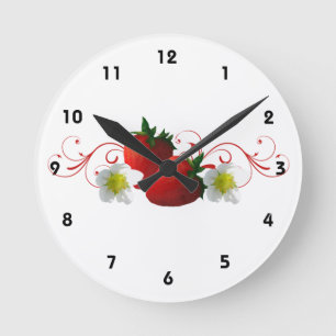 Strawberries Wall Clock