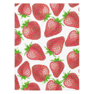 Strawberries watercolor pattern tablecloth