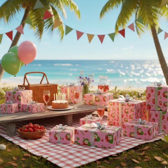 Strawberries  wrapping paper (Creator Uploaded)