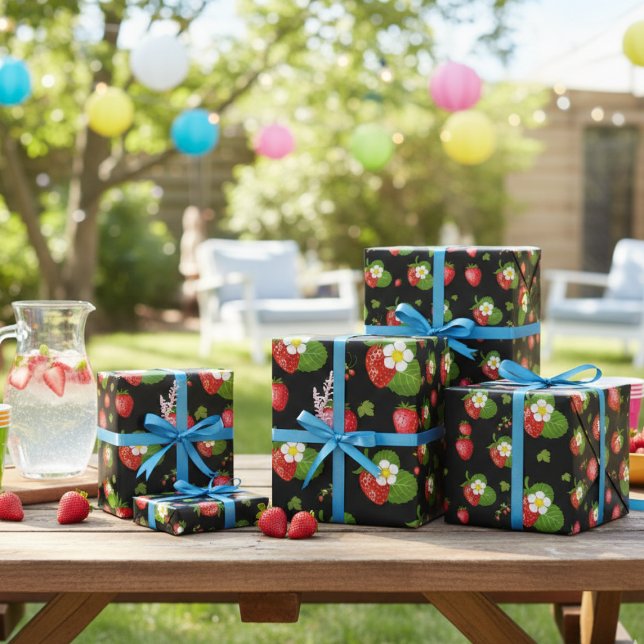 Strawberries  wrapping paper (Creator Uploaded)