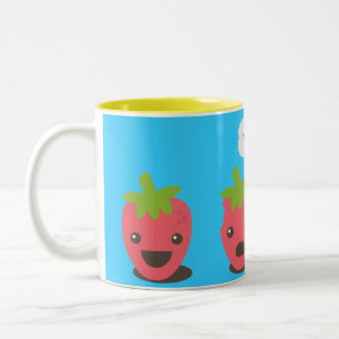 Strawberries (WTF?) Two-Tone Coffee Mug
