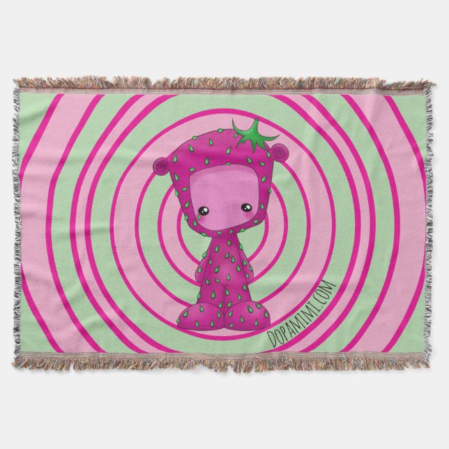 StrawberriMimi Throw Blanket (Front)