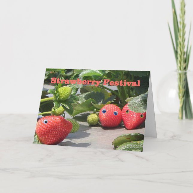 Strawberrry Festival Invitations (Front)