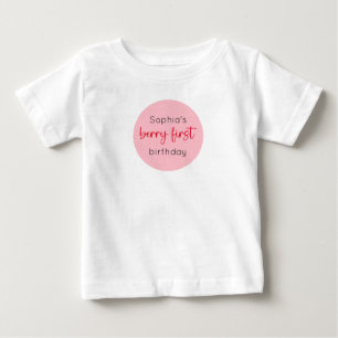 Strawberry 1st Birthday Berry First Baby T-Shirt