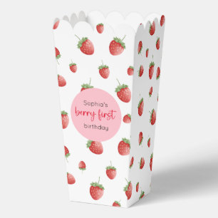 Strawberry 1st Birthday Berry First Favour Box