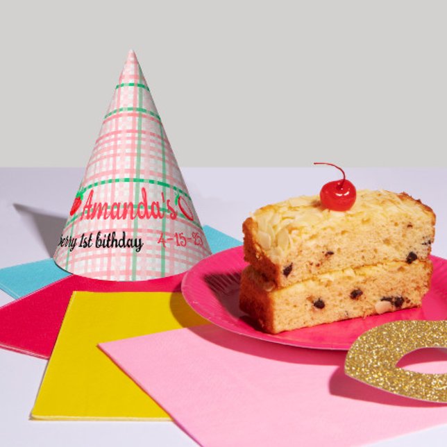 Strawberry 1st birthday party berry first hat (Creator Uploaded)