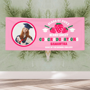 Strawberry 2025 Graduation Photo Banner