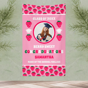 Strawberry 2025 Graduation Photo Banner