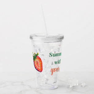 Strawberry Acrylic Tumbler