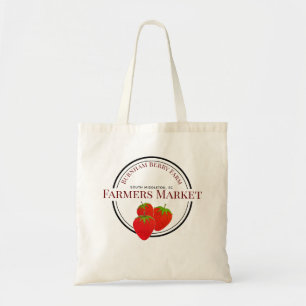 Strawberry   Add City State Farmers Market Tote Bag