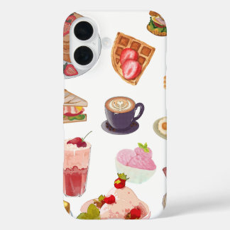 Strawberry Aesthetic Breakfast 🍓✨ Cosy Cafe Vibes iPhone 16 Case