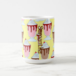 Strawberry And Chocolate Milkshakes Coffee Mug