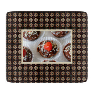 Strawberry and Dark Chocolate Mousse Dessert Cutting Board