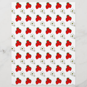 Strawberry and Flowers Flyer Template