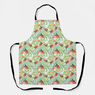 Strawberry and kiwi.  apron