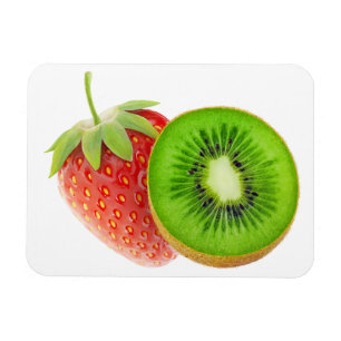 Strawberry and kiwi magnet