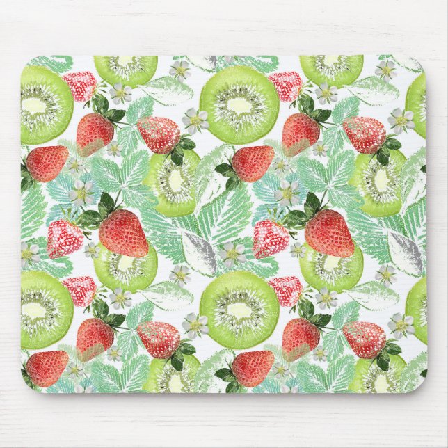 Strawberry and kiwi.  mouse mat (Front)