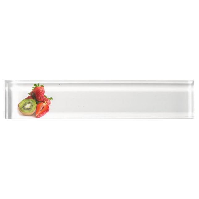 Strawberry and kiwi nameplate (Front)