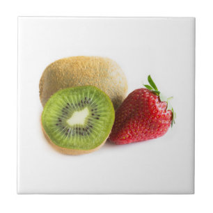 Strawberry and kiwi tile