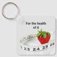 Strawberry and Tape Measure With Quote