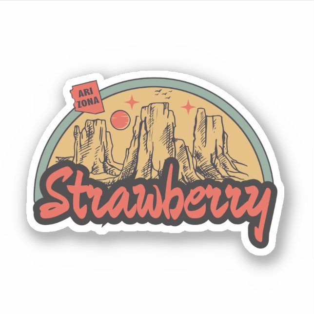 Strawberry, Arizona  Sticker (Front)