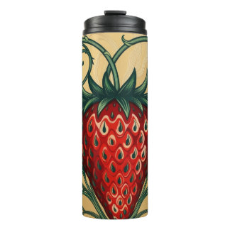 Strawberry Art Design  Thermal Tumbler