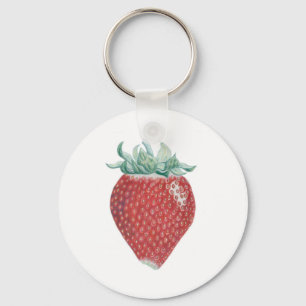 Strawberry Art Key Chain
