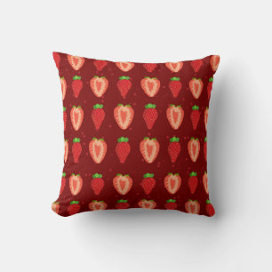 Strawberry Artist Strawberry Easy Drawing Strawber Cushion