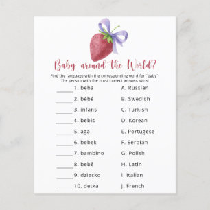 Strawberry - Baby around the World game