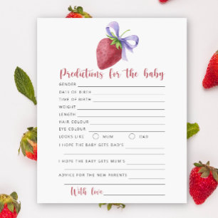 Strawberry - baby predictions and advice