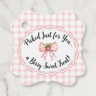 Strawberry Baby Shower-Favour Tags