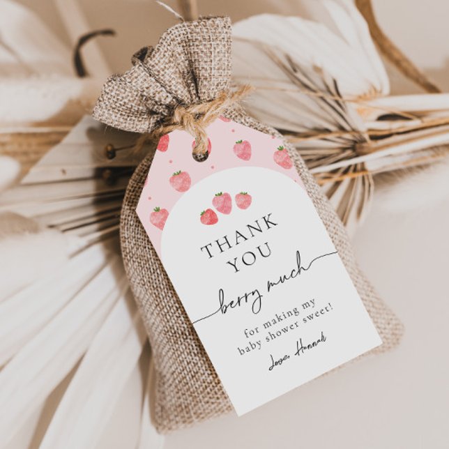 Strawberry Baby Shower Favour Tags | Strawberries (Creator Uploaded)