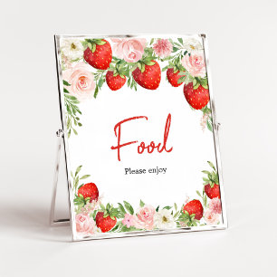 Strawberry Baby Shower Food Poster