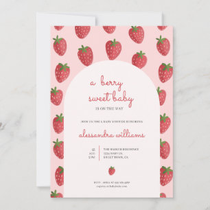 Strawberry Baby Shower Invitation