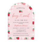Strawberry Baby Shower Invitation