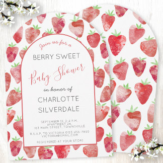 Strawberry Baby Shower Invitation