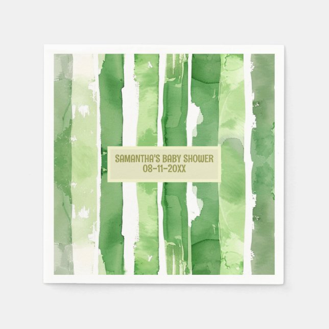 Strawberry baby shower napkin (Front)