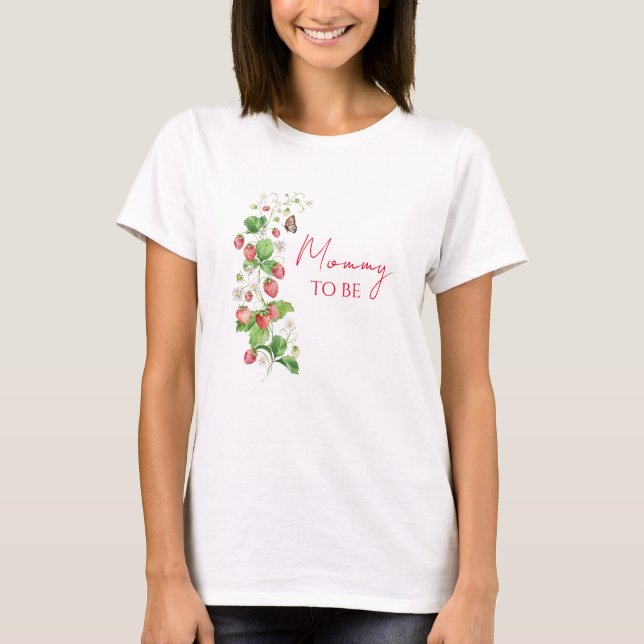 Strawberry Baby Shower T-Shirt (Front)