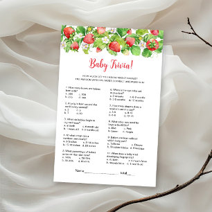 Strawberry Baby Trivia Game