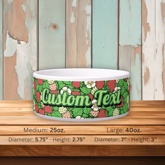 Strawberry Background Pattern Bowl (Creator Uploaded)