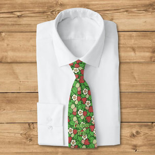 Strawberry Background Pattern Neck Tie