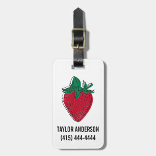 Strawberry Backpack Tag