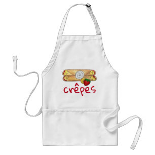 Strawberry Banana Crêpe Pancake French Food Crepes Standard Apron