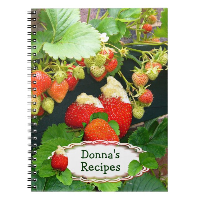 Strawberry Basket ~ Recipe  Notebook # 2 (Front)
