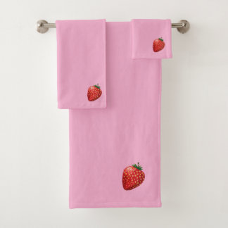 Strawberry Bath Towel Set