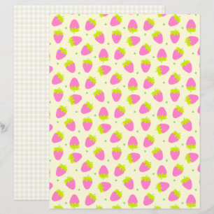 Strawberry Beige Gingham